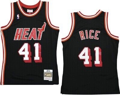 Miami Heat Glen Rice 1994-95 Men's Black Mitchell & Ness Swingman Jersey