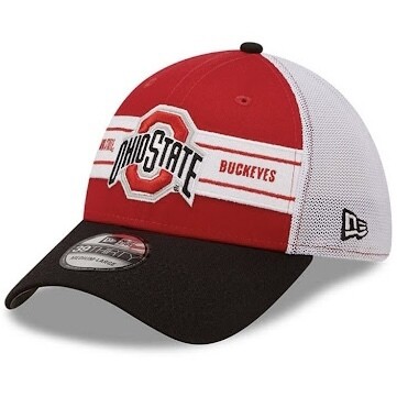 Ohio State Buckeyes Men's Team Banded New Era 39Thirty Flex Fit Hat
