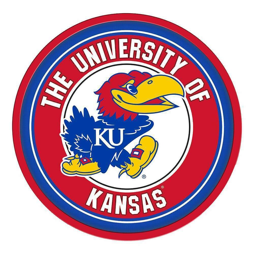 Kansas Jayhawks Modern Disc Wall Sign