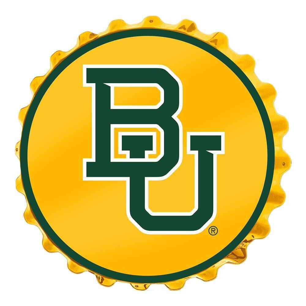 Baylor Bears Bear Logo Bottle Cap Wall Sign