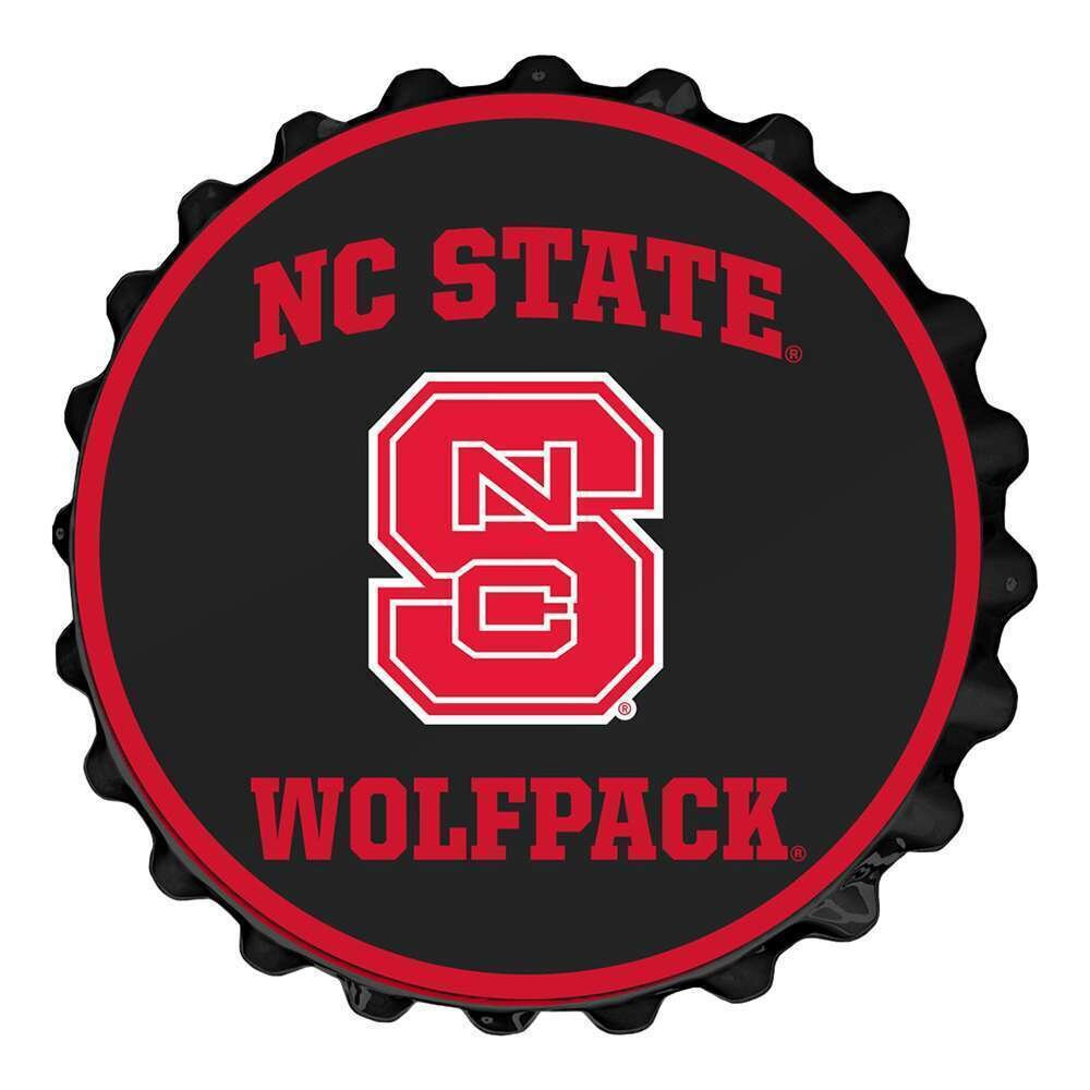 NC State Wolfpack Block S Bottle Cap Wall Sign