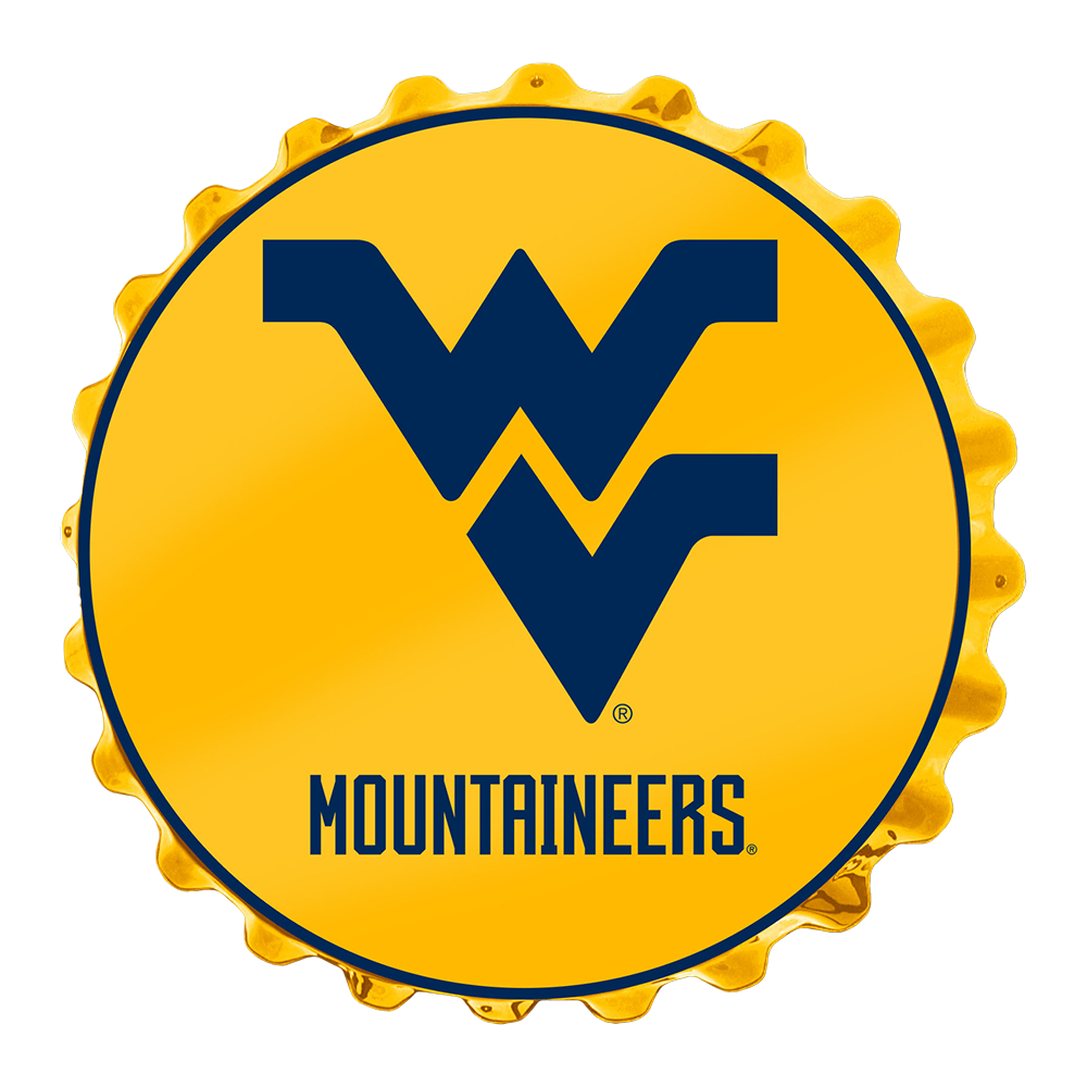 West Virginia Mountaineers Bottle Cap Wall Sign