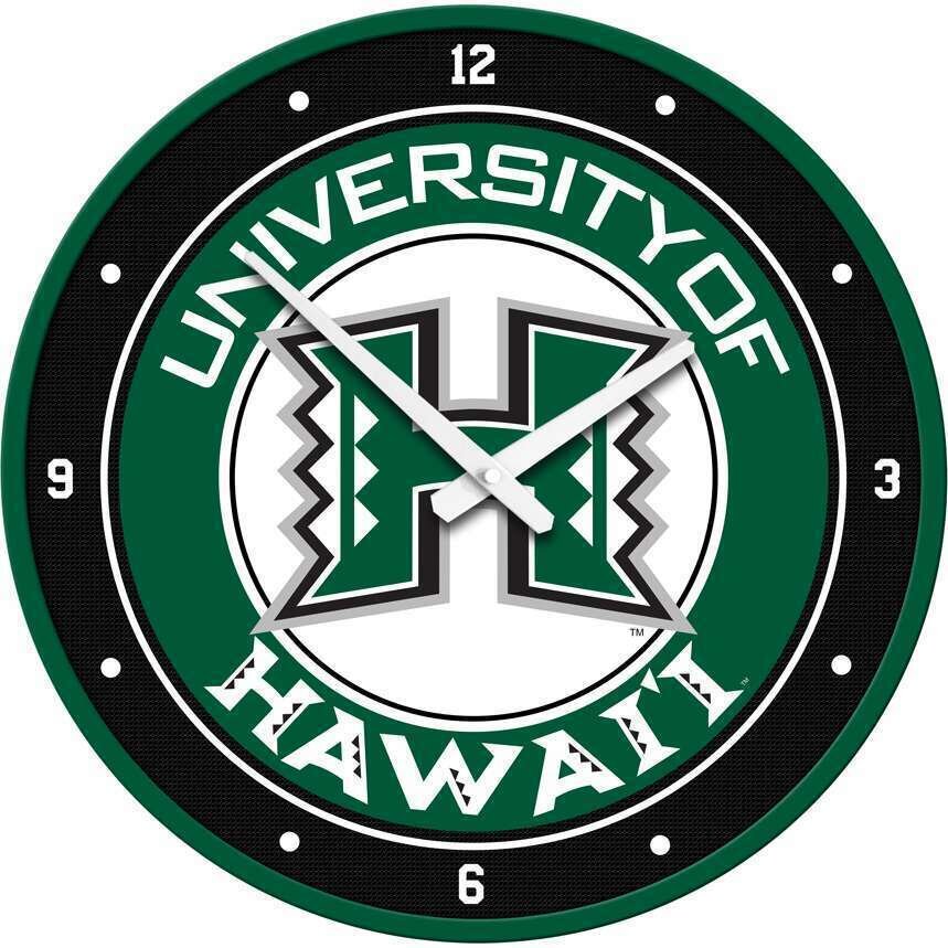 Hawaii Rainbow Warriors Modern Disc Wall Clock