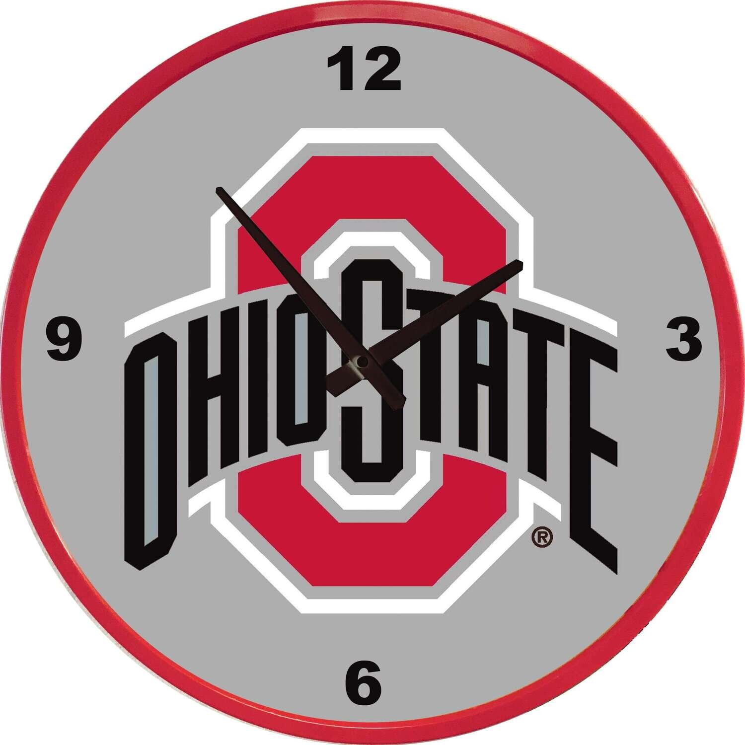 Ohio State Buckeyes Modern Disc Wall Clock