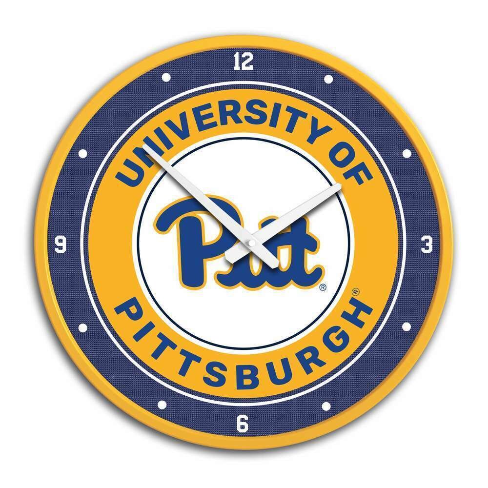 Pitt Panthers Modern Disc Wall Clock