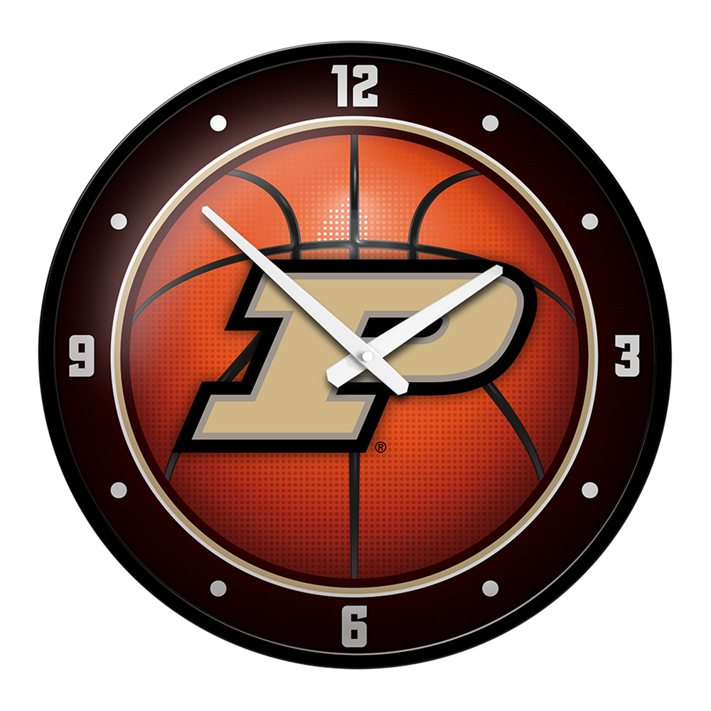 Purdue Boilermakers Basketball Modern Disc Wall Clock