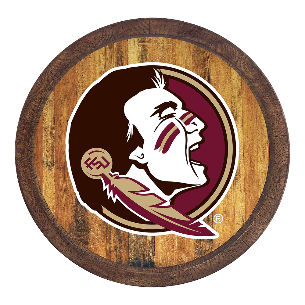 Florida State Seminoles "Faux" Barrel Top Sign