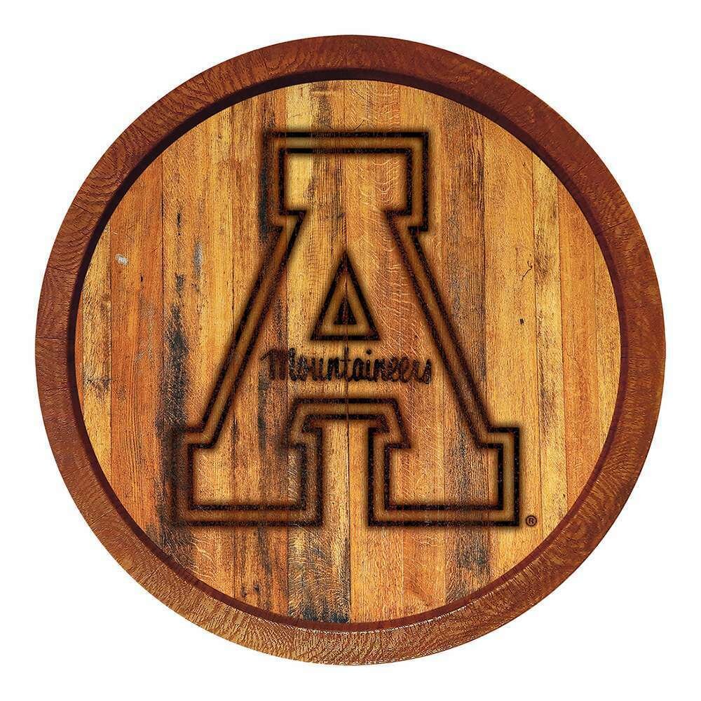 Appalachian State Mountaineers Branded "Faux" Barrel Top Sign