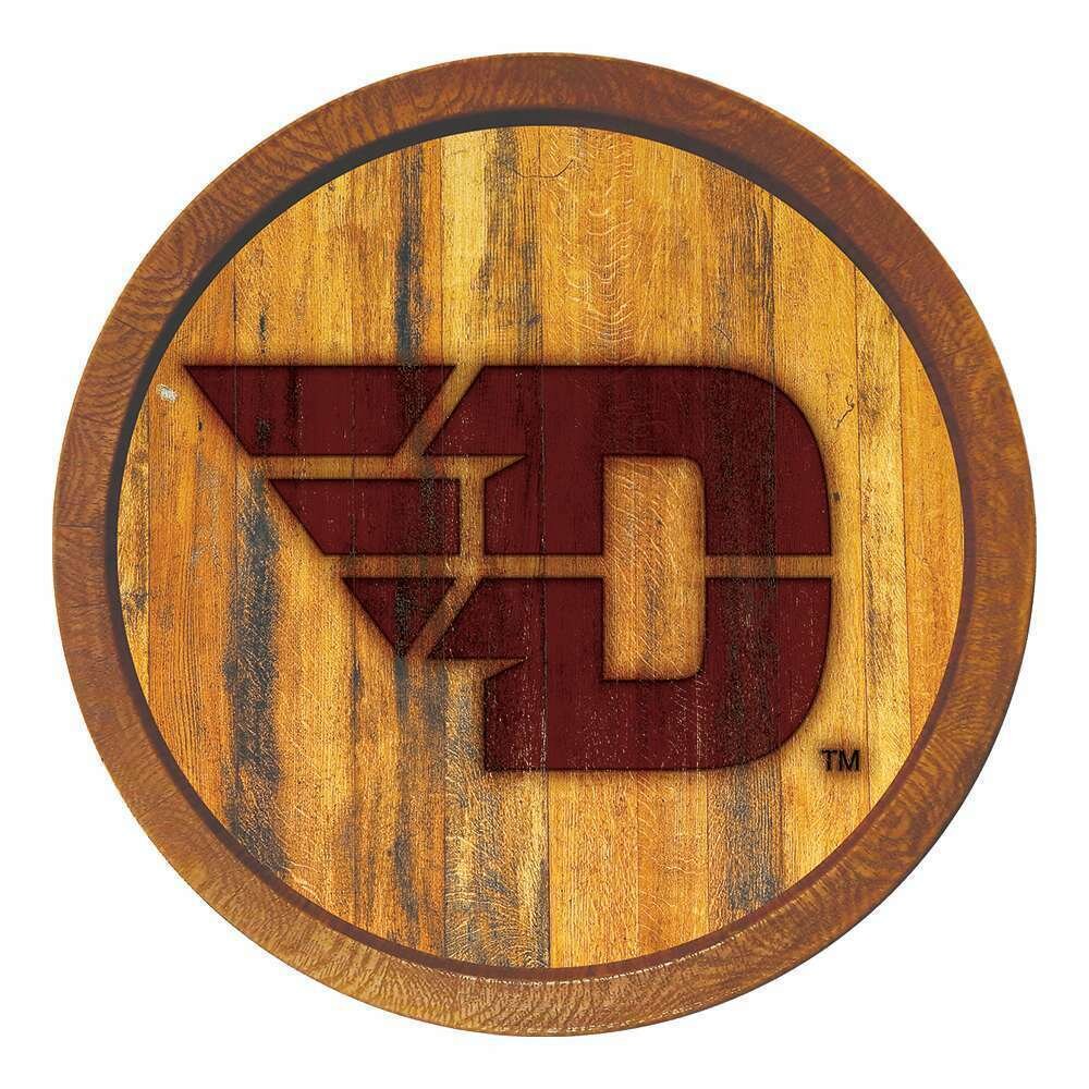 Dayton Flyers Branded "Faux" Barrel Top Sign