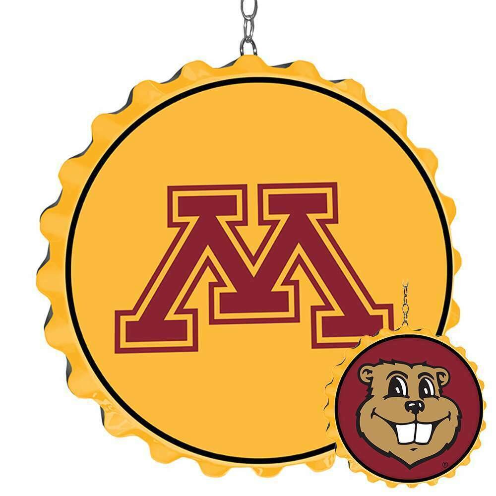 Minnesota Golden Gophers Round Bottle Cap Dangler