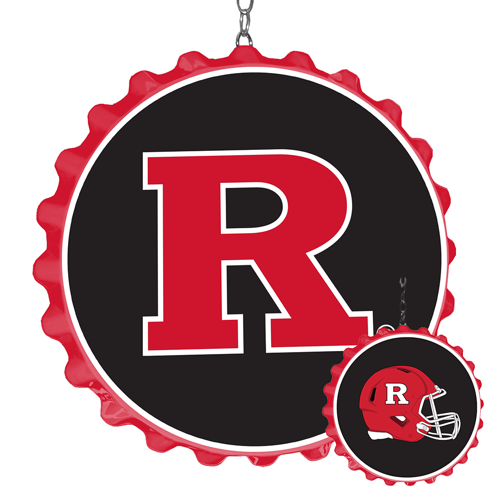 Rutgers Scarlet Knights Helmet Bottle Cap Dangler