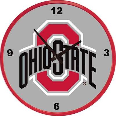 Ohio State Buckeyes Modern Disc Wall Clock
