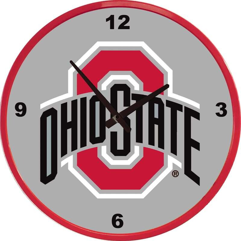 Ohio State Buckeyes Modern Disc Wall Clock