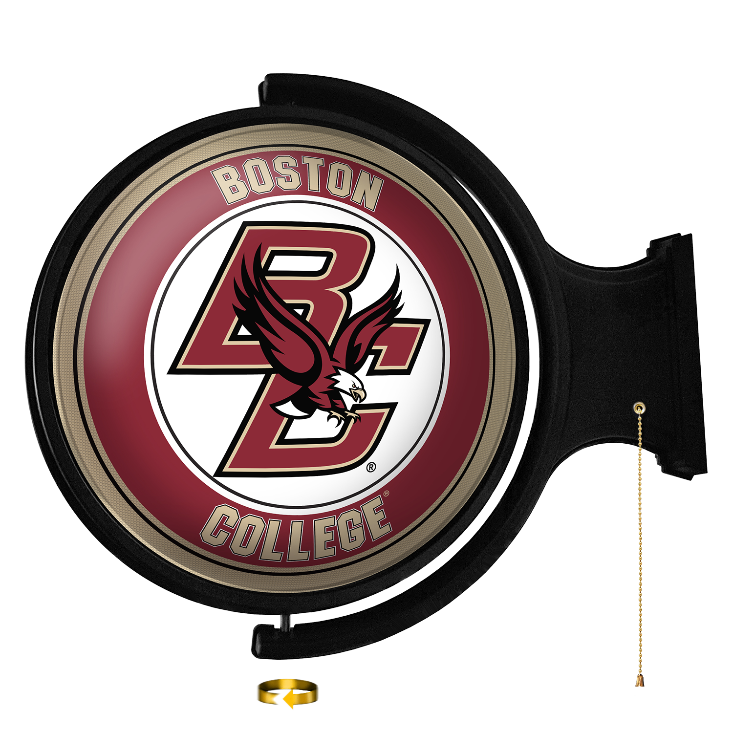 Boston College Eagles Original Round Rotating Lighted Wall Sign