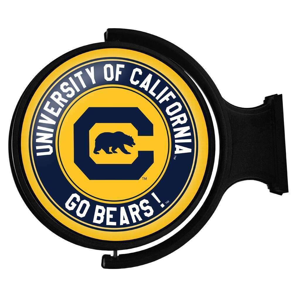 California Golden Bears Go Bears! Original Round Rotating Lighted Wall Sign