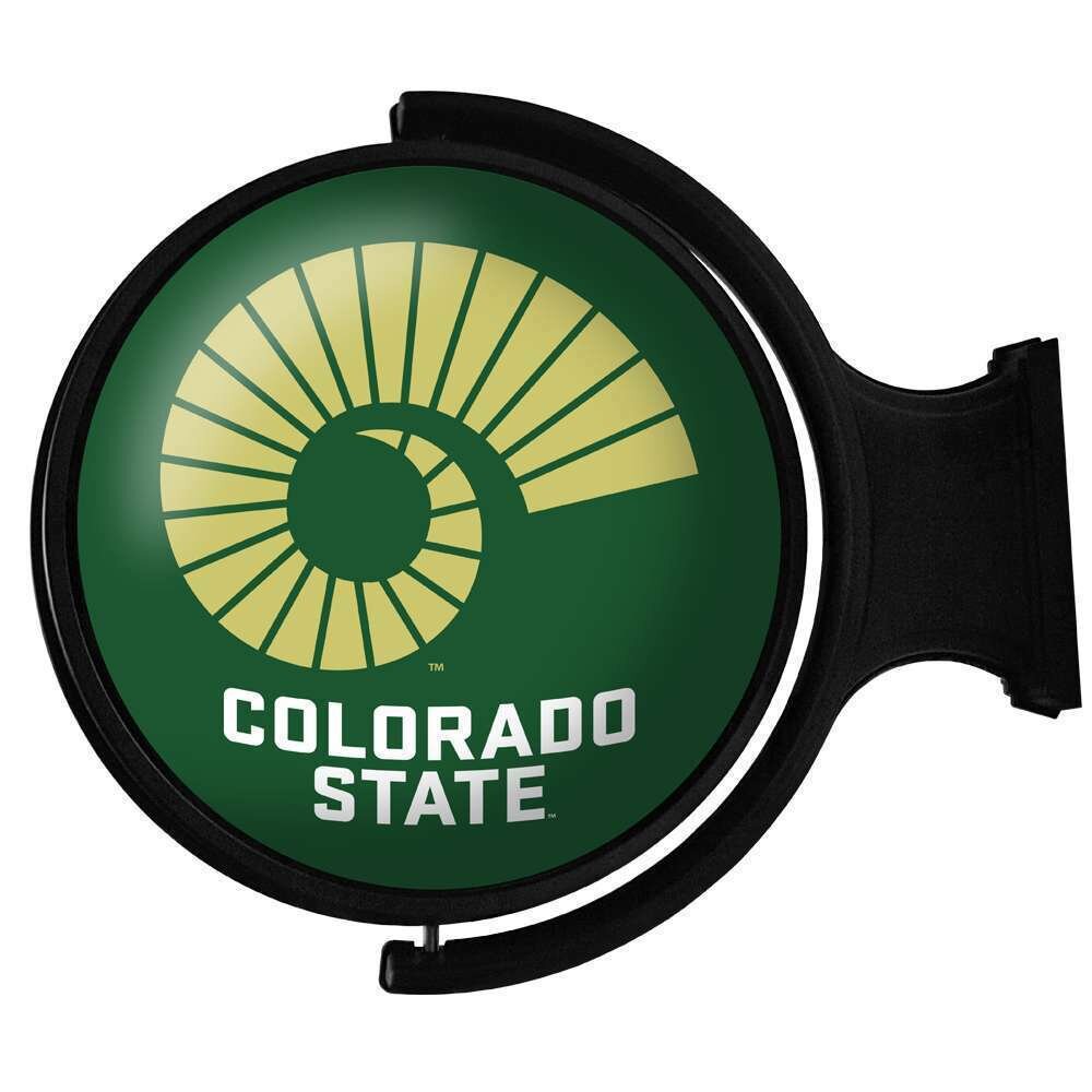 Colorado State Rams Ram's Horn Original Round Rotating Lighted Wall Sign