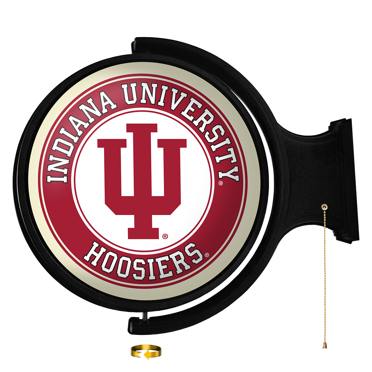 Indiana Hoosiers Original Round Rotating Lighted Wall Sign