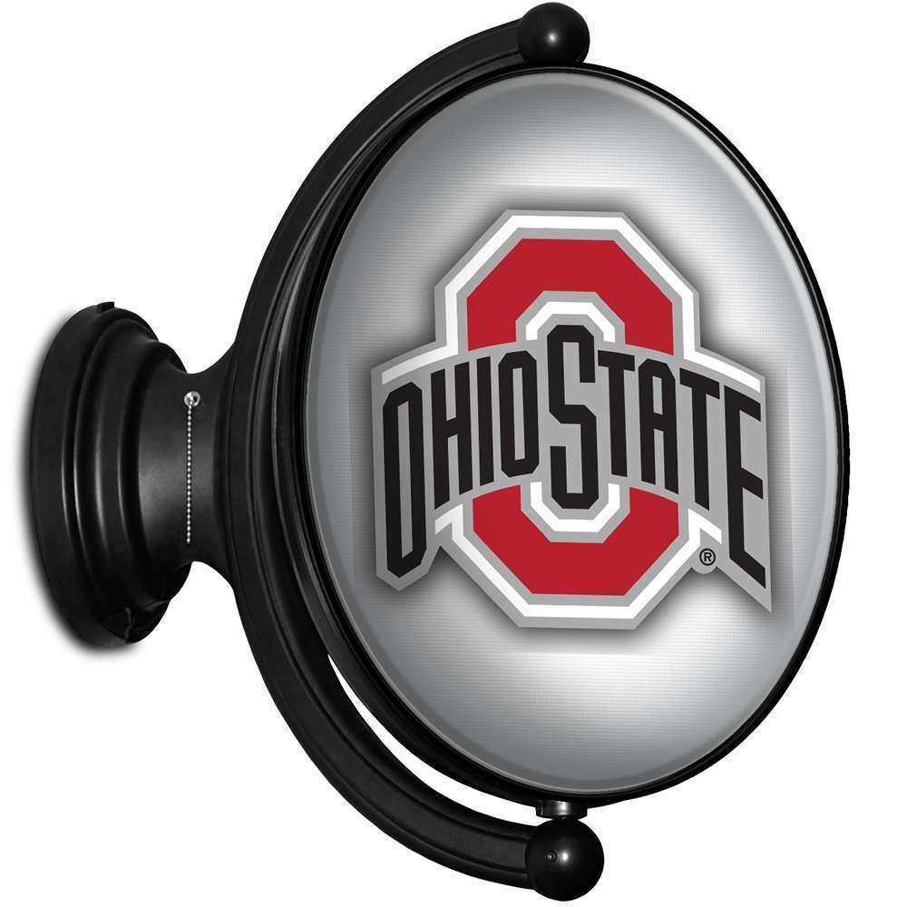 Ohio State Buckeyes Original Oval Rotating Lighted Wall Sign