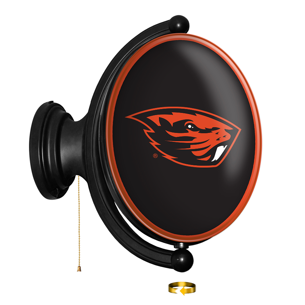 Oregon State Beavers Original Oval Rotating Lighted Wall Sign