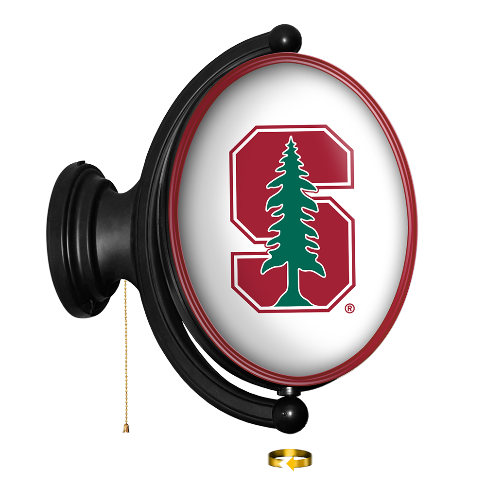 Stanford Cardinal Original Oval Rotating Lighted Wall Sign