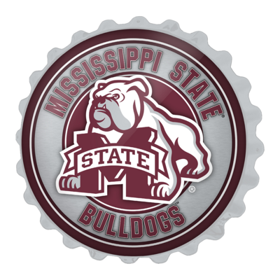Mississippi State Bulldogs Mascot Bottle Cap Wall Sign