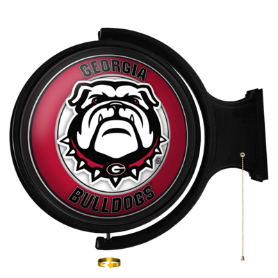 Georgia Bulldogs Uga Original Round Rotating Lighted Wall Sign