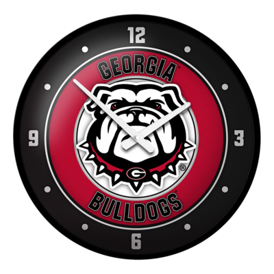 Georgia Bulldogs Uga Modern Disc Wall Clock
