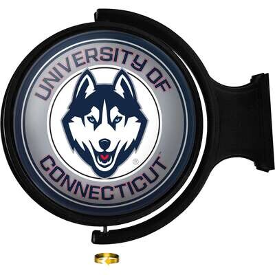 UConn Huskies Original Round Rotating Lighted Wall Sign