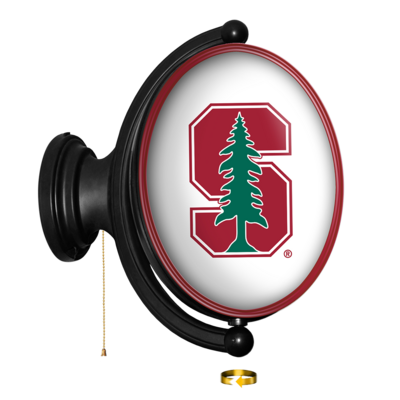 Stanford Cardinal Original Oval Rotating Lighted Wall Sign