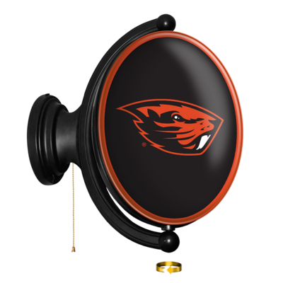 Oregon State Beavers Original Oval Rotating Lighted Wall Sign