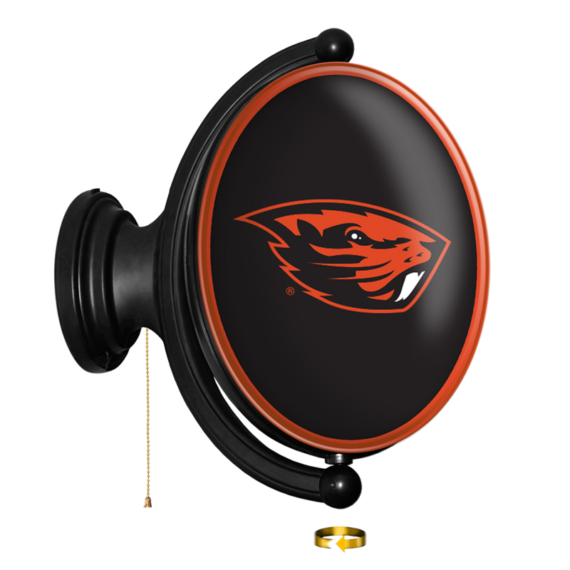 Oregon State Beavers Original Oval Rotating Lighted Wall Sign