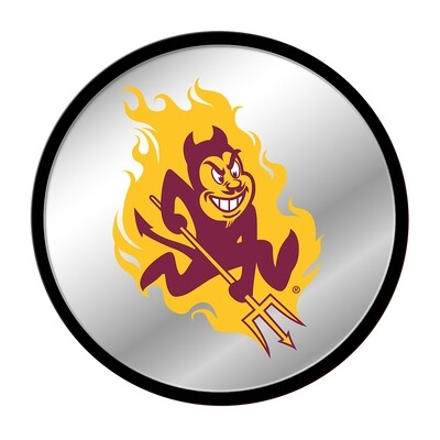 Arizona State Sun Devils Mascot Modern Disc Mirrored Wall Sign