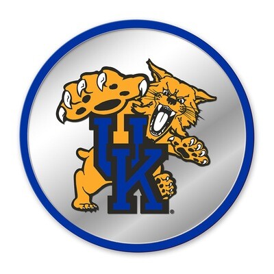 Kentucky Wildcats Mascot Modern Disc Mirrored Wall Sign