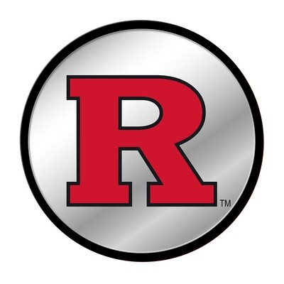 Rutgers Scarlet Knights Modern Disc Mirrored Wall Sign