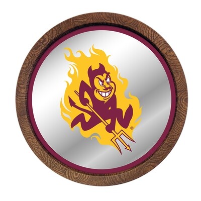 Arizona State Sun Devils Mascot Mirrored Barrel Top Wall Sign