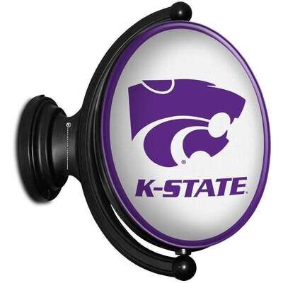 Kansas State Wildcats Original Oval Rotating Lighted Wall Sign