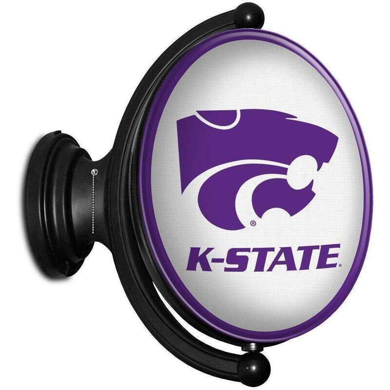 Kansas State Wildcats Original Oval Rotating Lighted Wall Sign