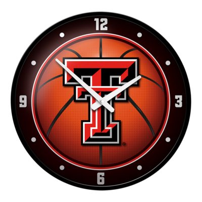 Texas Tech Red Raiders Basketball Modern Disc Wall Clock
