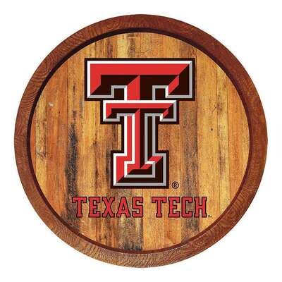 Texas Tech Red Raiders "Faux" Barrel Top Sign