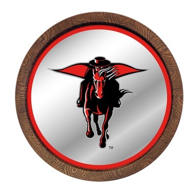 Texas Tech Red Raiders Mascot Mirrored Barrel Top Wall Sign