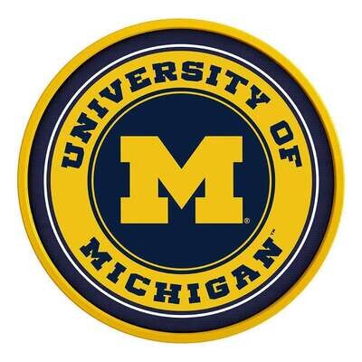 Michigan Wolverines Modern Disc Wall Sign