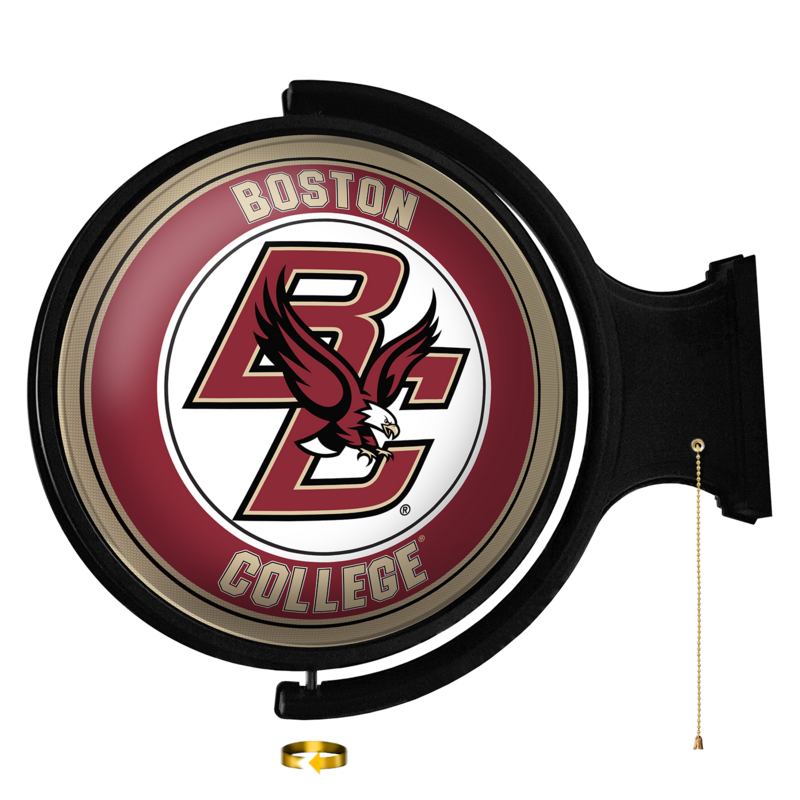 Boston College Eagles Original Round Rotating Lighted Wall Sign