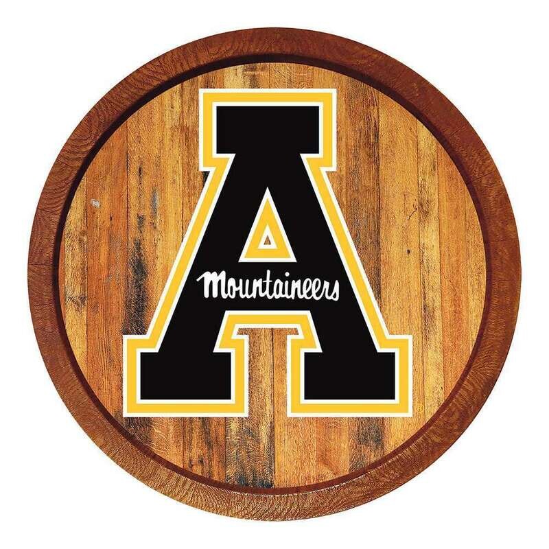 Appalachian State Mountaineers "Faux" Barrel Top Sign