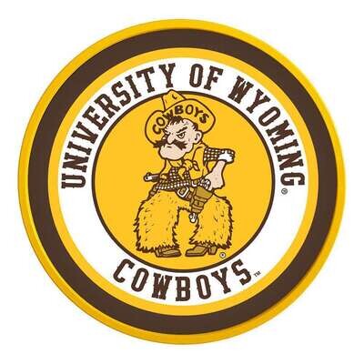 Wyoming Cowboys Pistol Pete Modern Disc Wall Sign