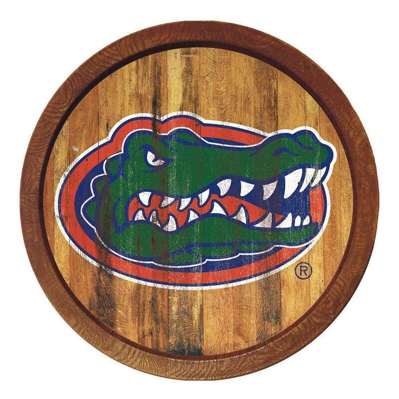 Florida Gators Weathered "Faux" Barrel Top Sign