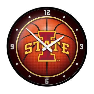 Iowa State Cyclones Basketball Modern Disc Wall Clock