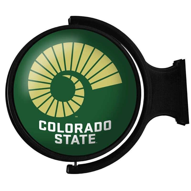 Colorado State Rams Ram's Horn Original Round Rotating Lighted Wall Sign