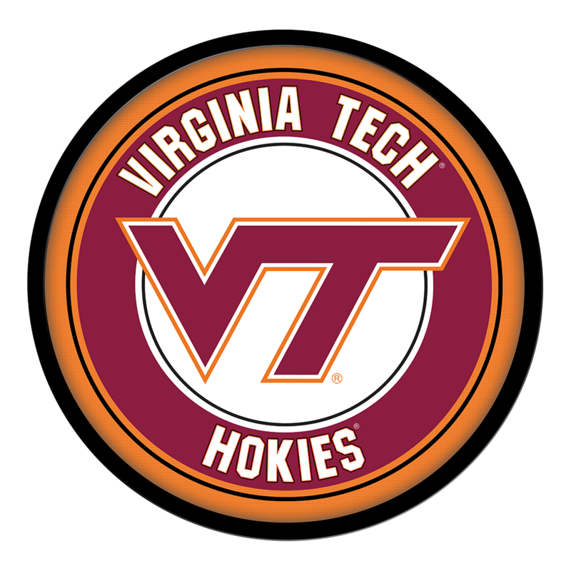 Virginia Tech Hokies Modern Disc Wall Sign