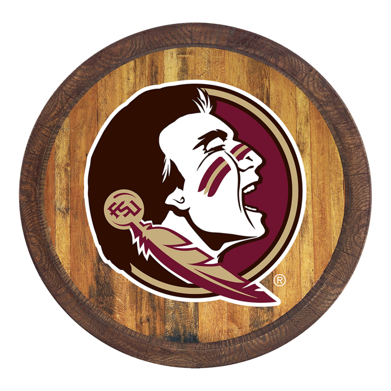 Florida State Seminoles "Faux" Barrel Top Sign