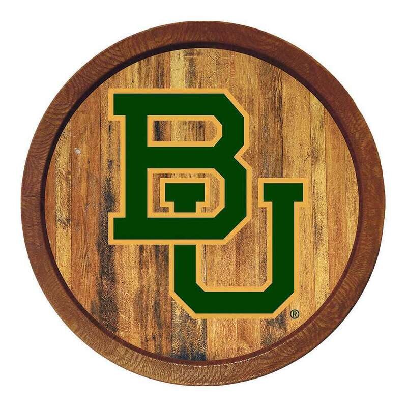 Baylor Bears "Faux" Barrel Top Sign